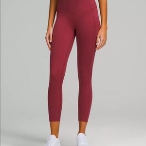 Lululemon Fast and Free High-Rise Tight 25" 
Brushed Nulux NWT